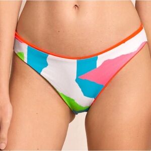 Maaji Ninna Reversible Sporty Bikini Bottom -Fire. medium NWT